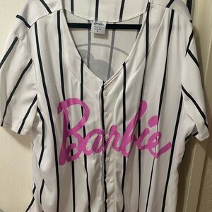 Barbie Striped Button-Up Shirt